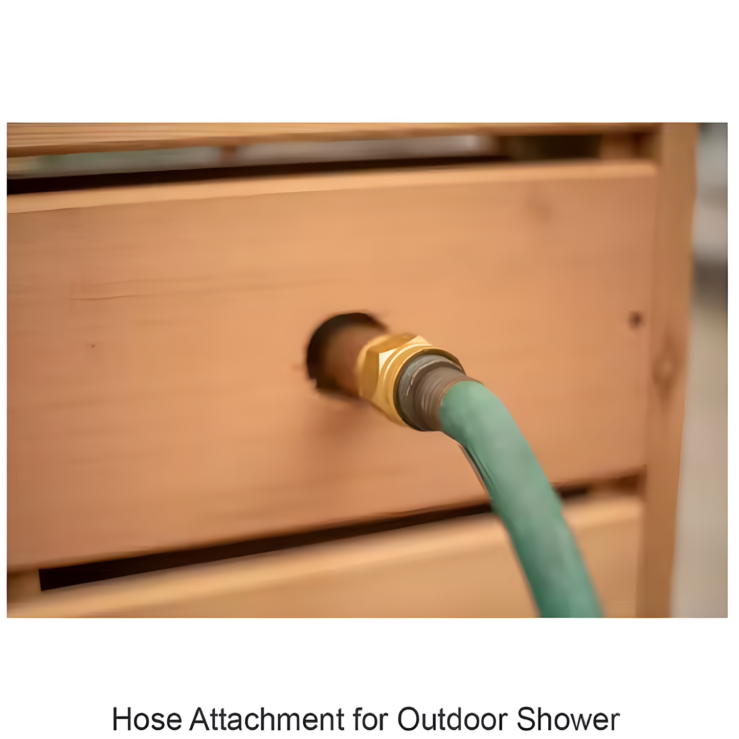 SolaceCraft Aegis Slat Cedar Outdoor Shower Cabana