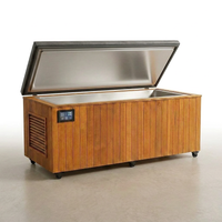 Cedar Cold Plunge Built for Daily Recovery, 304 Stainless Basin, Whisper-Quiet Chiller, Touchscreen — Studio Shot