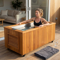 Cedar Cold Plunge Built for Daily Recovery, 304 Stainless Basin, Whisper-Quiet Chiller, Touchscreen — Lifestyle