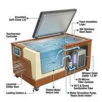 Cedar Cold Plunge Built for Daily Recovery, 304 Stainless Basin, Whisper-Quiet Chiller, Touchscreen — How It Works