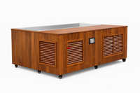 Cold Plunge Tub Built for Daily Recovery, Cedar Cabinet, 304 Stainless Basin, Touchscreen Control