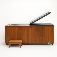 Cold Plunge Tub Built for Daily Recovery, Cedar Cabinet, 304 Stainless Basin, Touchscreen Control